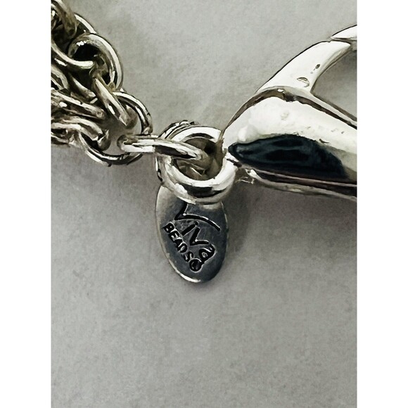 Viva Beads Handmade Silver Chain Beaded Bracelet Blue Red Gren Orange - Picture 6 of 6